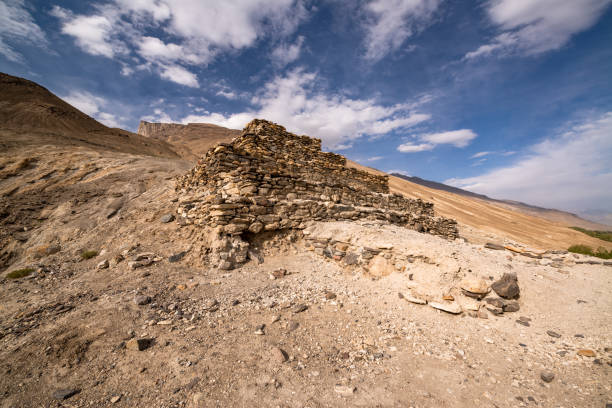istock Vrang budhist stupa in Tajikistan 1195384770