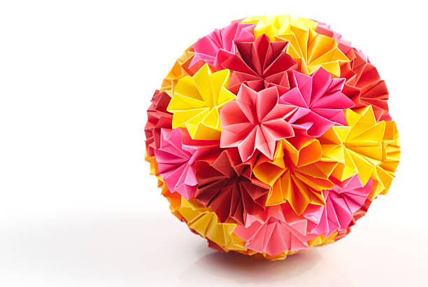 istock Origami kusudama rainbow 119539140