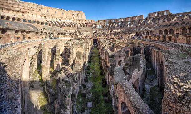 Inside the Colosseum , Rome - Italy