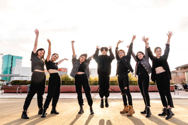 istock Young Asian friends 1195393923