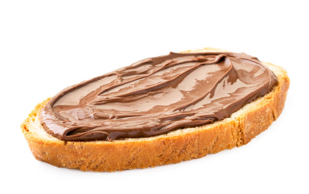 istock Chocolate butter sandwich on a white background. Isolated 1195395107