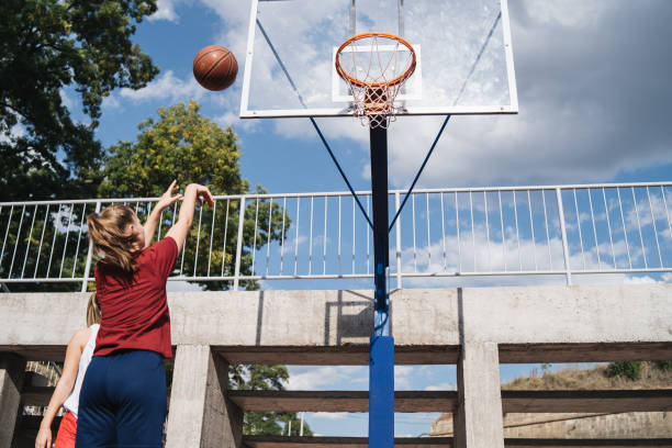 istock Young female basketball player 1195395889