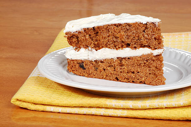istock carrot cake on a plate with yellow napkin 119539905