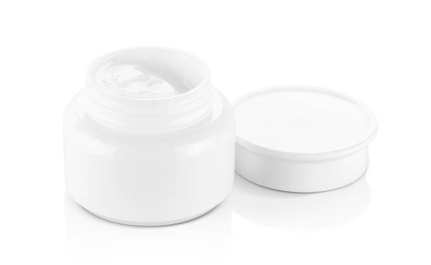 istock white plastic cream pot isolated on white background with clipping path 1195399592