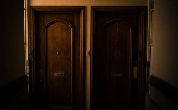 istock Appartment doors 1195400686