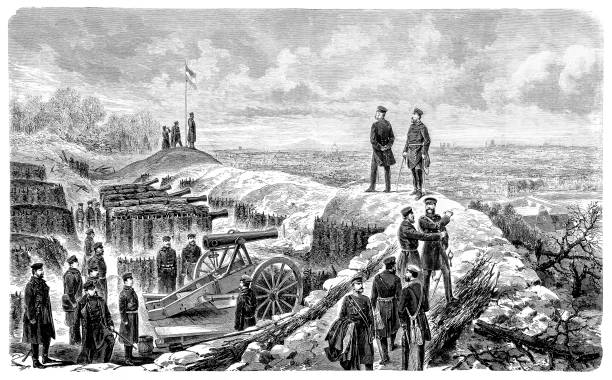 istock The emperor before Paris after the capitulation of the city on January 29 (St. Cloud) 1195402012