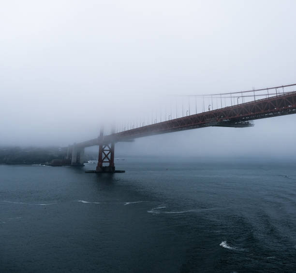 istock Golden Gate Rising From Fog 1195404429
