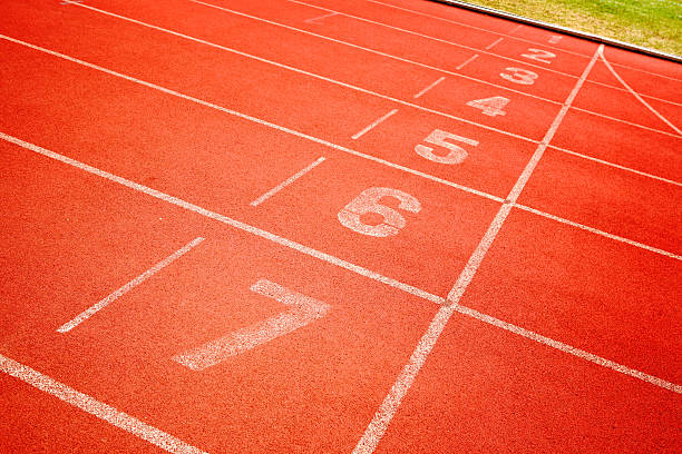 istock finish line of running track 119540620
