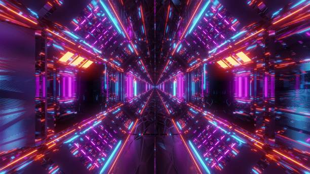 istock high reflective glowing scifi tunnel corridor with futuristic lights and reflections 3d illustration background wallpaper 1195407380