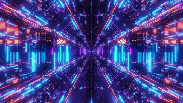 istock high reflective glowing scifi tunnel corridor with futuristic lights and reflections 3d illustration background wallpaper 1195407812