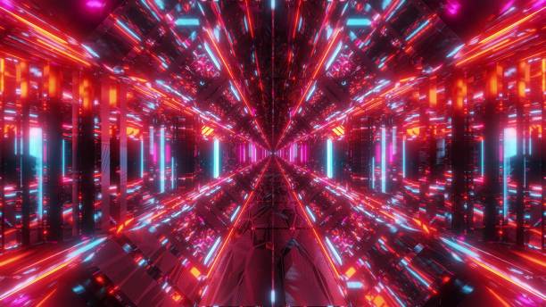 istock high reflective glowing scifi tunnel corridor with futuristic lights and reflections 3d illustration background wallpaper 1195409539