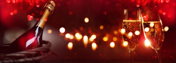 istock Champagne for valentines day 1195411670