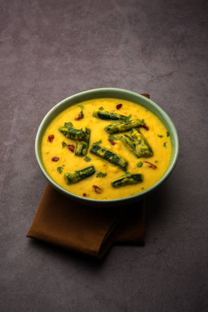 istock ladies finger or bhindi curry / okra masala gravy. selective focus 1195415037