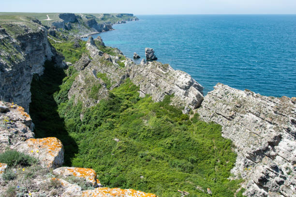 istock Mountains and the sea. 1195425496