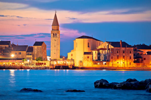 istock Town of Umag waterfront and coast evening view 1195426367