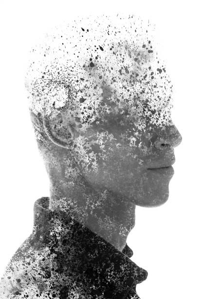 istock Paintography portrait of a young man 1195430549