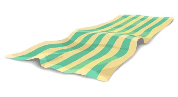 Vector illustration of Summer beach towel