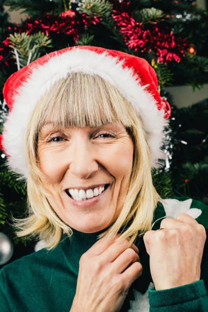 istock Senior woman enjoying Christmas 1195432647