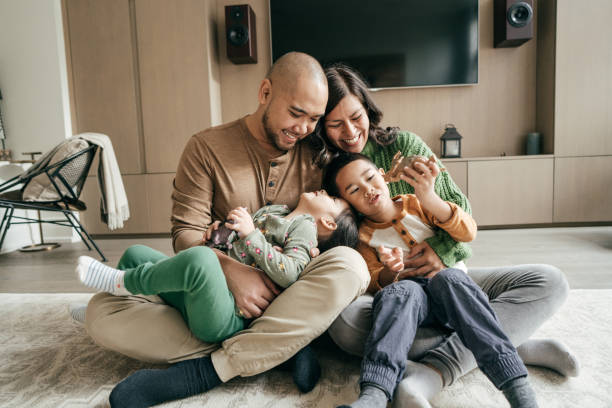 istock Family with two kids 1195433733