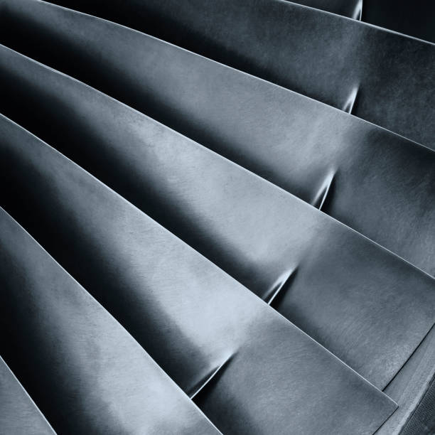 istock Commercial airplane turbofan jet engine 1195434062