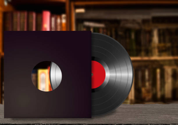 istock Vinyl disc on the surface - close-up 1195441229