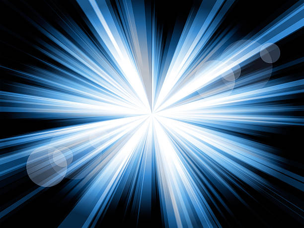 istock Burst of blue lines 119544301