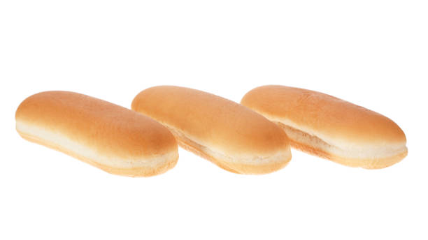 istock Hot dog buns isolated on white background. 1195443931