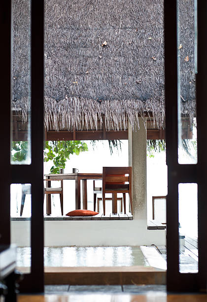 istock beach villa in maldives island resort 119544405