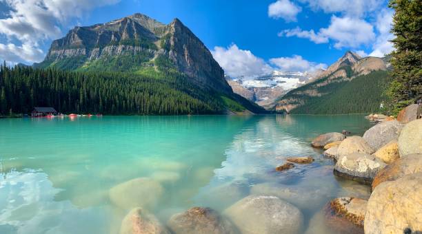 istock Naturally beautiful Lake Louise, Alberta, Canada. 1195459954