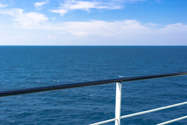 istock Seascape from the deck of a passenger ferry 1195460805