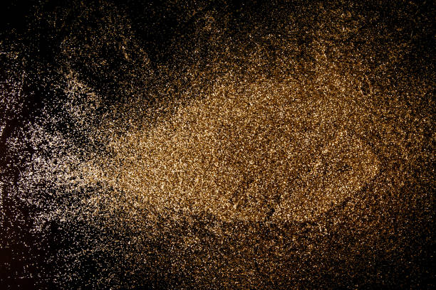 istock Gold defocused glitter background with copy space 1195466199
