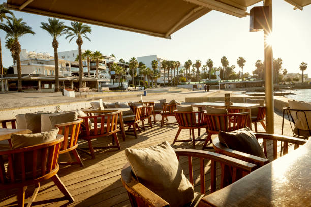 istock Restaurant in Paphos on Cyprus island 1195466521