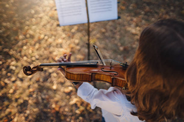 istock Unrecognizable child musician playing a violin 1195469087