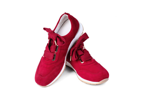 istock modern red woman's shoes isolated on white background 1195474051