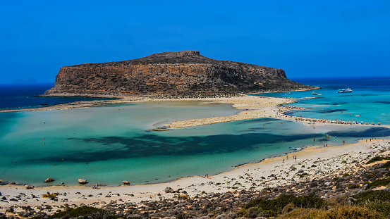 Balos beach at Crete island in Greece