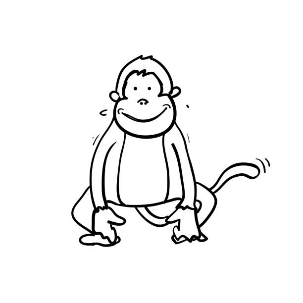 Desenhos de Macaco - Como desenhar Macaco passo a passo