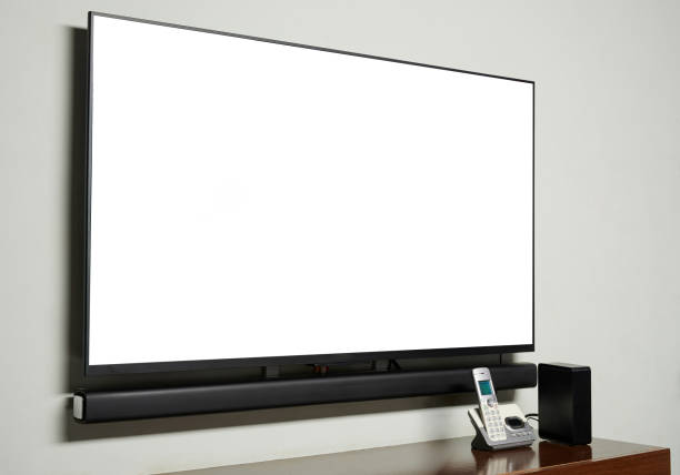 istock Set of electronics in living room 1195484758