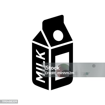 istock Milk box icon 1195488209