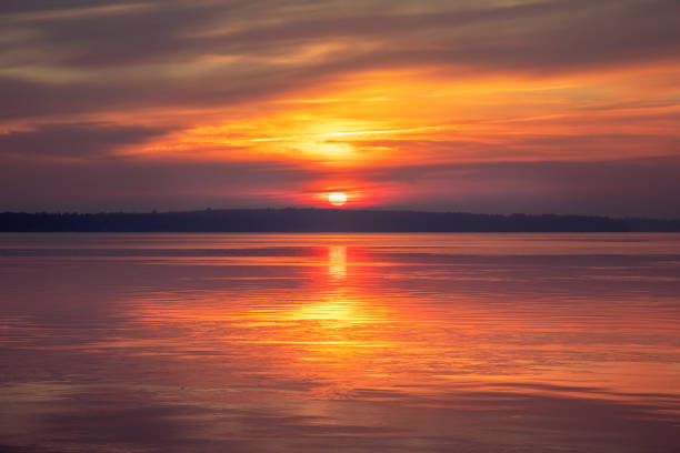 istock Higgins Lake Golden Sunrise 1195490237