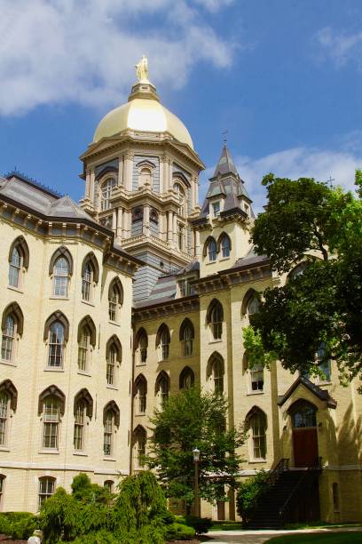 istock Admission Building And Gold Dome At Notre Dame 1195496321