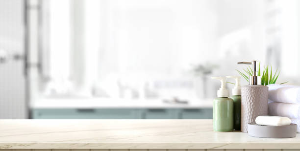 istock Close-up view of spa accessories on the table 1195498005