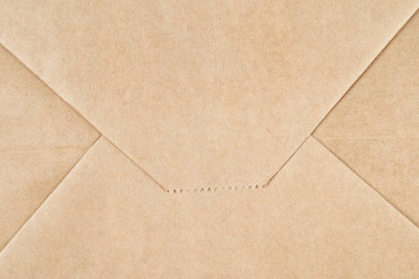 istock Brown craft paper texture or background folded as envelope 1195499869