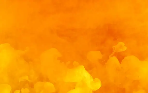 Photo of Fiery yellow-orange abstract background. Stylish modern technology background.