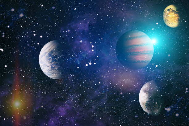 istock Beautiful night sky, star in the space. Collage on space, science and education items. Elements of this image furnished by NASA. 1195515046
