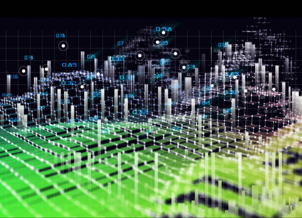 istock Abstract futuristic concept of blur polygonal formes. Big data. Quantum virtual cryptography. Business visualization of artificial intelligence. Blockchain. 1195516037