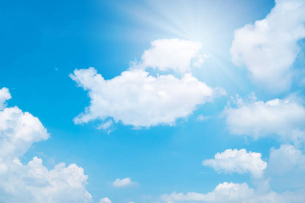 istock Beautiful blue sky clouds for background. 1195516870