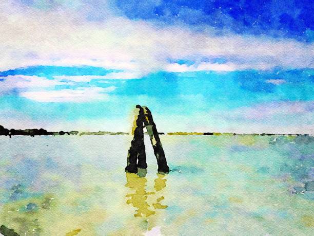 istock the reference poles in the Venice lagoon 1195521059