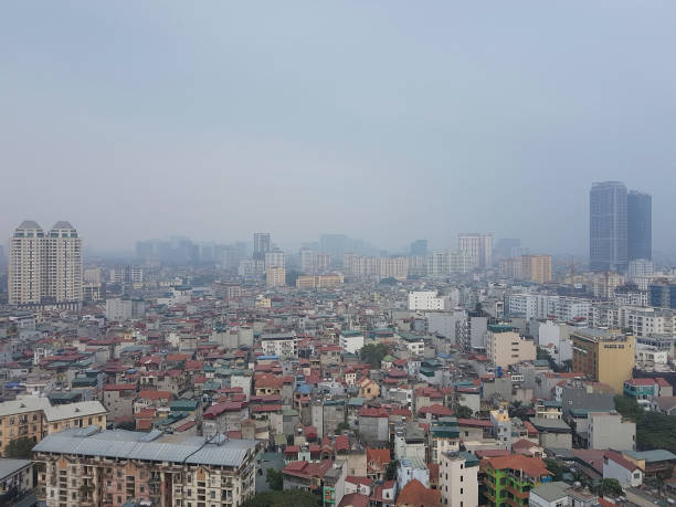 istock Downtown Hanoi Vietnam skyline panorama with heavy smog pollution 1195521391
