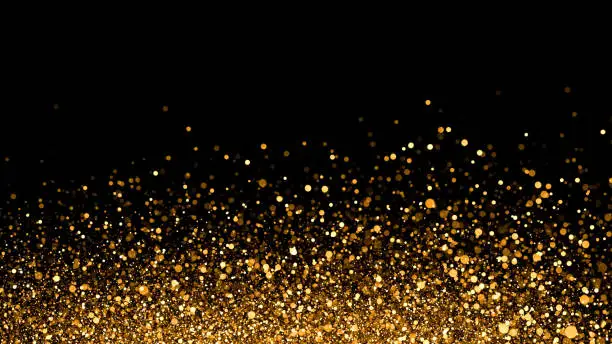 Photo of Golden sparkle background