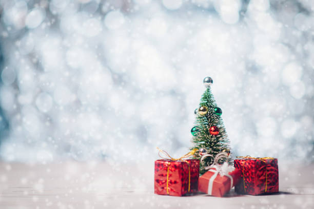 istock Christmas and New Year composition on a blurry blue background with place for text. 1195545519